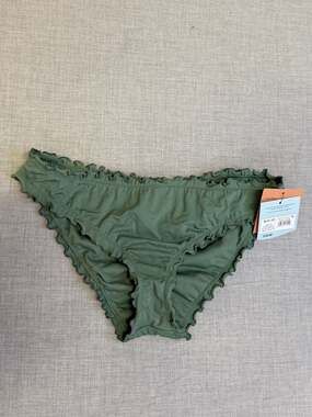 Green Cheeky Bikini Bottom